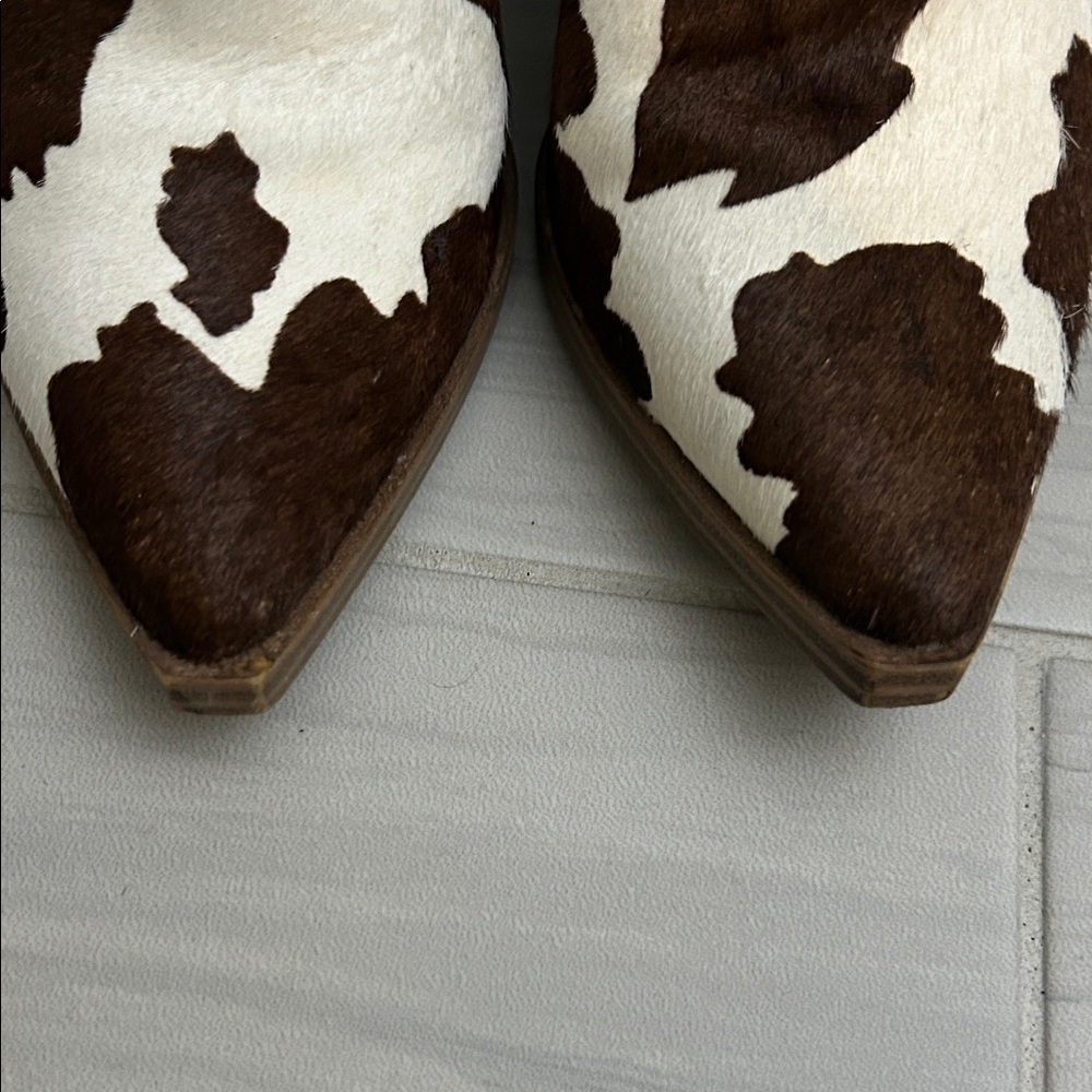 Steve Madden Brown and Cream Ankle Boots - Picture 4 of 12